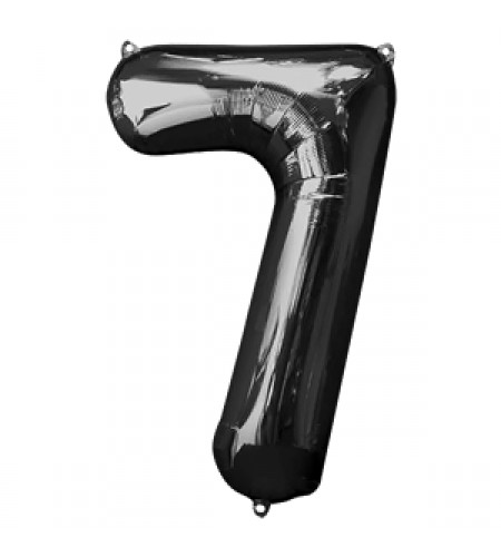 BALÃO PRETO NUMERO 7